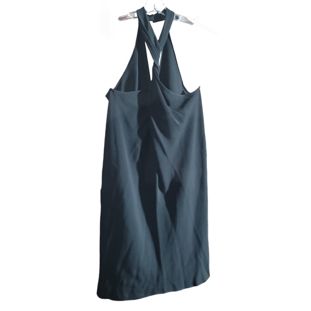 NWT Linda Allard x Ellen Tracy Elegant Little Black Halter Dress - Size 16